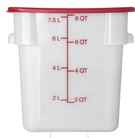 StorPlus™ CONTAINER SQUARE PLASTIC WHITE 8 QT