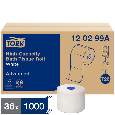 Tork® TISSUE BATH WHITE 2-PLY