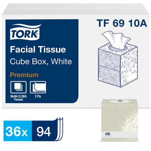Tissue Facial White 2-ply Cube Box 7.9x8.2