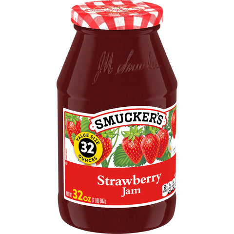 Jam Strawberry Glass Jar