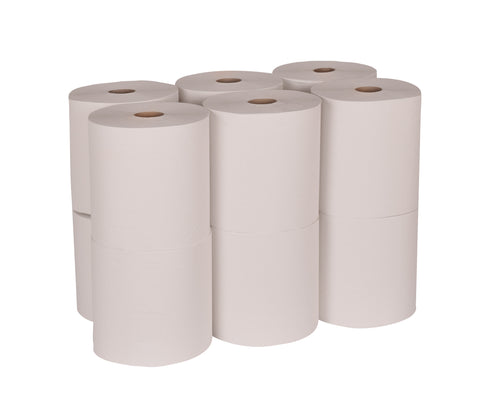 Tork One Ply White Advanced Hardwound Roll Towel, 7.88 inch x 600 Feet -- 12 rolls per case