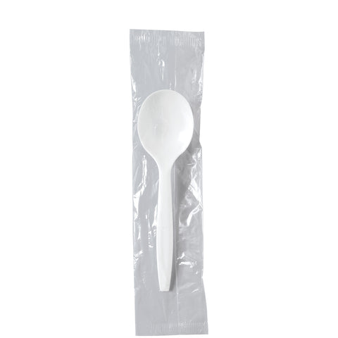 Solo® SPOON SOUP PLASTIC MEDIUM WEIGHT WHITE I/W