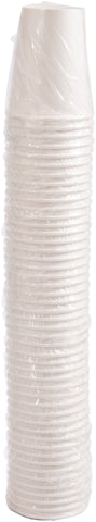 Solo® White CUP PAPER HOT SINGLE SIDED POLY WRAPPED 10 OZ