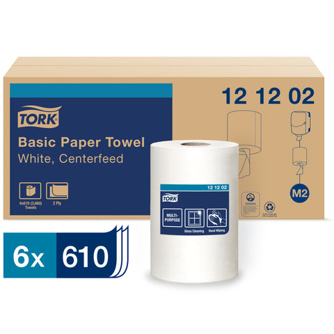 Towel Hand Centerfeed White 2 Ply 8.5x11.8