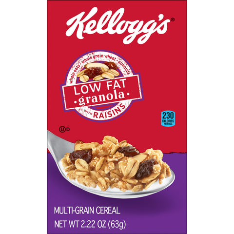 Low Fat Granola With Raisins 70 Per Case 2.22 Ounce Each