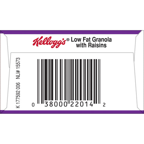 Cereal Granola Low Fat W/ Raisins Individual Box