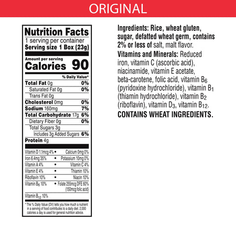 Kelloggs Special K Original Toasted Rice Cereal, 0.81 Ounce -- 70 per case