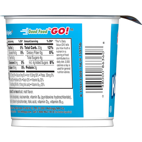 Kelloggs Toasted Rice Krispies Cereal, 1.3 Ounce -- 60 per case.