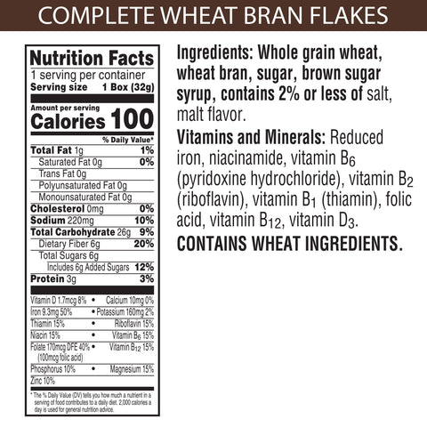 Complete Bran Flakes, 1.13 Ounce -- 70 Per Case
