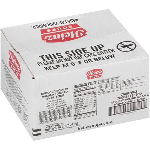 Heinz Reduced Sodium Masala Tomato Lentil Soup, 16 Pound