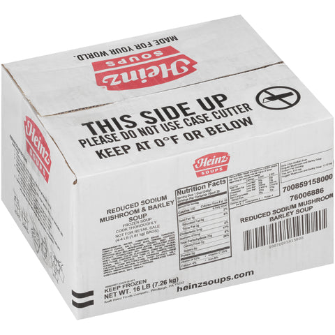 Heinz Reduced Sodium Mushroom and Barley Soup, 4 Pound Bag -- 4 per case