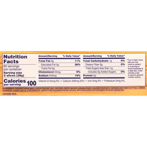 Kraft American Sliced Cheese, 5 Pound -- 4 per case.