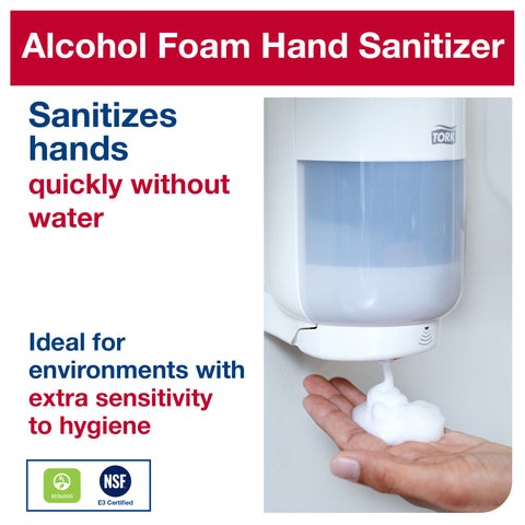 Tork Unscented Premium Alcohol Foam Hand Sanitizer, 1 Liter Bottle -- 6 per case