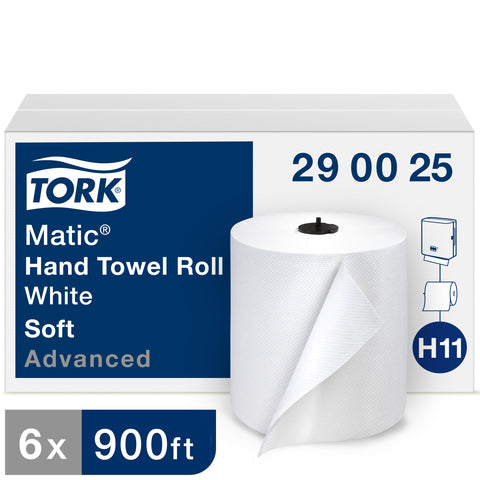 Tork Advanced Matic® TOWEL HAND ROLL WHITE 1-PLY