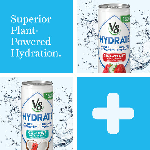 V8® DRINK STRAWBERRY CUCUMBER SUPERIOR HYDRATION CAN