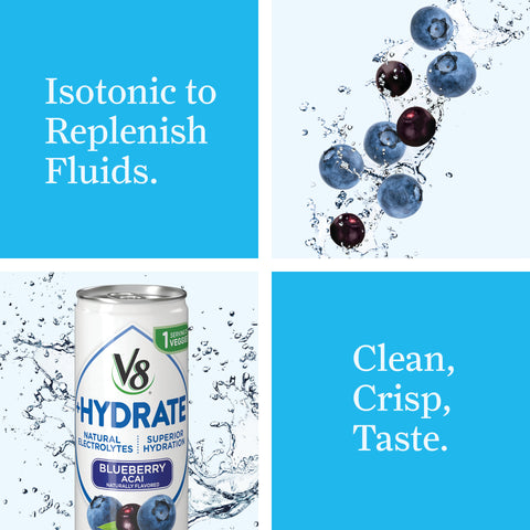 V8® DRINK V-8 HYDRATE BLUEBERRY ACAI