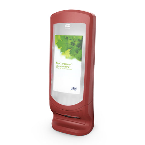 Tork Xpressnap® DISPENSER NAPKIN W/ STAND RED