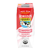 Horizon Organic MILK STRAWBERRY 1% LOW FAT UHT ORGANIC ASEPTIC CARTON SHELF STABLE CLUB PA