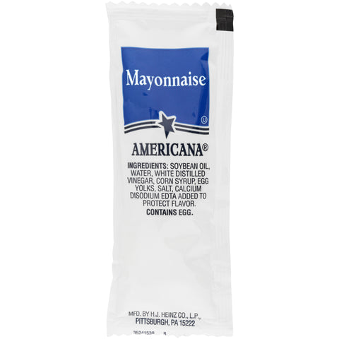 Americana® MAYONNAISE SINGLE SERVE PACKET 7621580/78000844