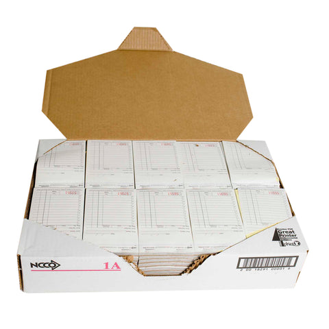 Salesbook -No Carbon, 2Pt White, 12 Line, 3.50 X 5.63 Inch, 50 Sets Per Book -- 5000 Per Case.