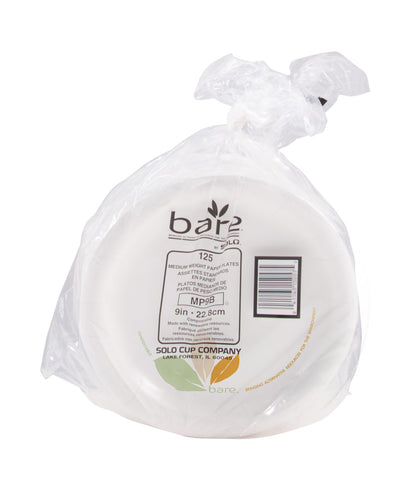Bare® by Solo® PLATE PAPER ECO-FORWARD® MEDIUM WEIGHT CLAY-COATED 8.5