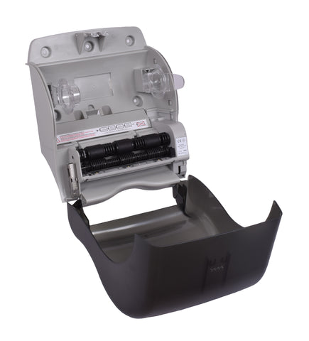 Tork Plastic Translucent Smoke Electronic Hand Towel Dispenser, 11.78 x 9.12 x 14.39 inch