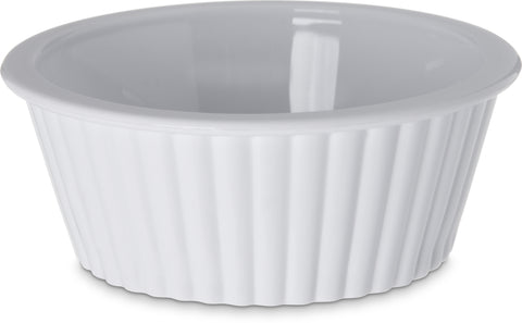 Carlisle RAMEKIN FLUTED PLASTIC WHITE 2 OZ