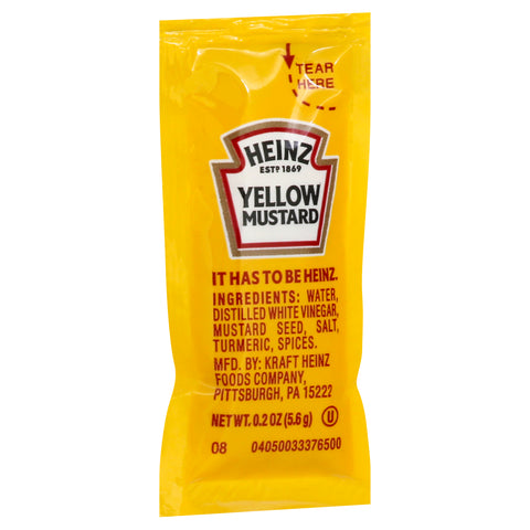 Mustard Yellow Single Serve Packet 530500/78000700