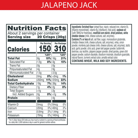 Cracker Cheez It Snap'd Jalapeno Jack