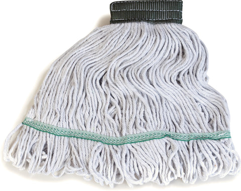 Flo-Pac® MOP HEAD MEDIUM GREEN BAND W/ LOOPED-END