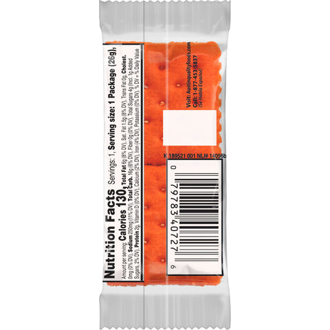 Austin Cheese Sandwich Crackers with Cheddar Cheese, 0.917 Ounce -- 144 per case.
