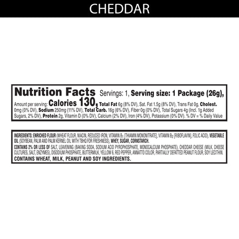 Cracker Cheese W/ Cheddar Cheese 0.93 Oz