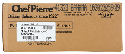 Chef Pierre MUFFIN BANANA WHOLE GRAIN IW
