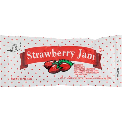 Jam Strawberry Foil Single Serve Pouch 0048900/78000431