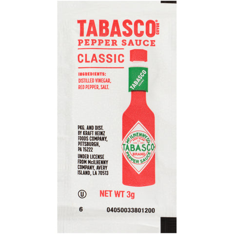 Tabasco® Brand SAUCE TABASCO PEPPER SINGLE SERVE PACKET 714100/78003248