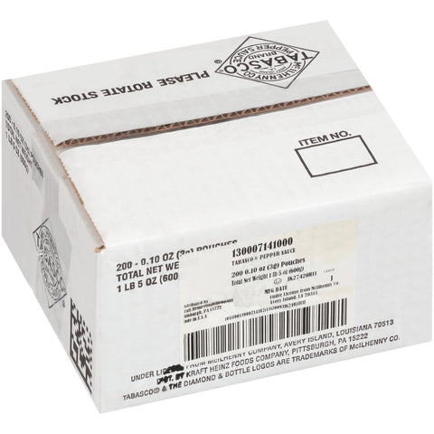 Tabasco® Brand SAUCE TABASCO PEPPER SINGLE SERVE PACKET 714100/78003248