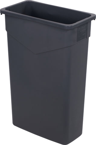 Container Waste Trimline™ Rectangle Trash Can Grey 23 Gal