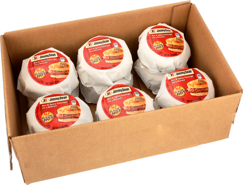 Jimmy Dean SANDWICH SAUSAGE BISCUIT HOT & SPICY 10000051327