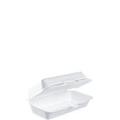 Container Foam White Hinged Hot Dog