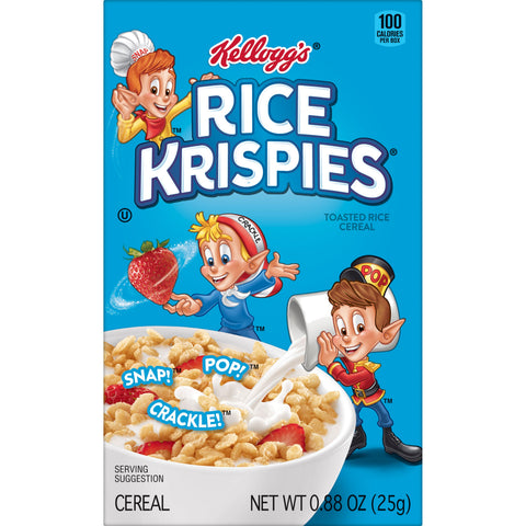 Kelloggs Rice Krispies Cereal, 0.88 Ounce Per Box -- 70 boxes per case