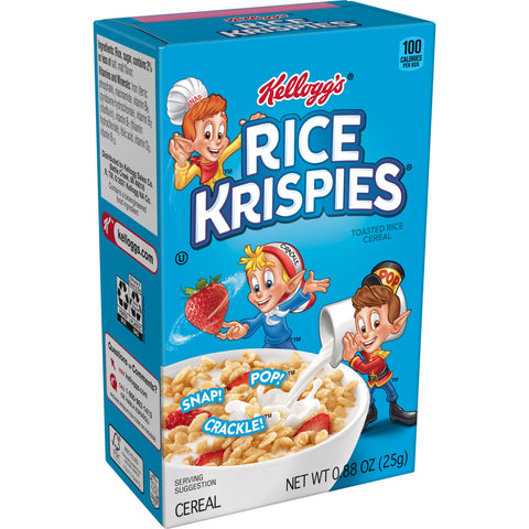 Kelloggs Rice Krispies Cereal, 0.88 Ounce Per Box -- 70 boxes per case