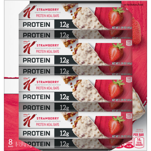 Kelloggs Special K Protein Meal Bar, Strawberry, 1.59oz, 8/Box