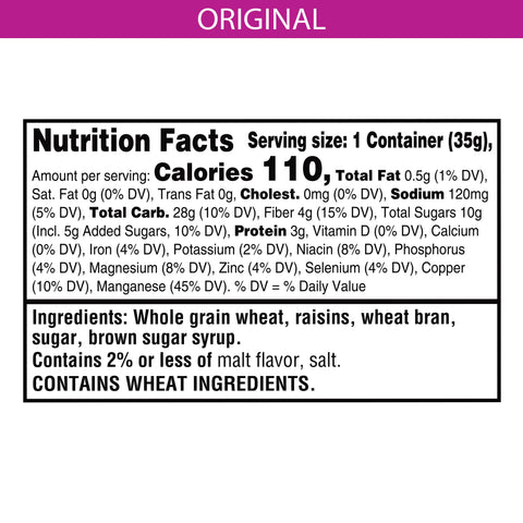 Cereal Raisins Bran Simple Serve 96 Case 1.25 Ounce