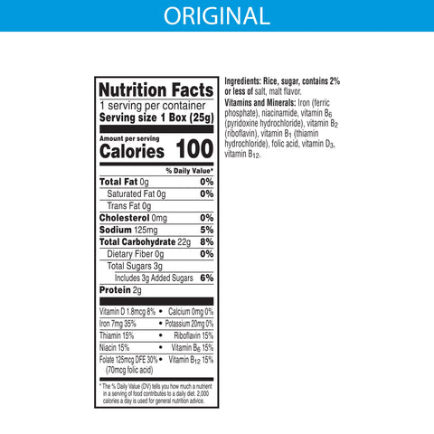 Kelloggs Rice Krispies Cereal, 0.88 Ounce Per Box -- 70 boxes per case