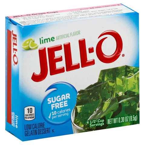 Gelatin Mix Lime Sugar Free