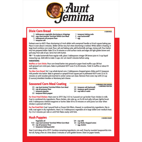 Aunt Jemima CORNMEAL WHITE