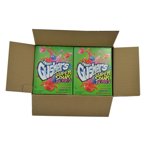 Fruit Gushers Super Sour Berry Fruit Snacks, 34 Ounce -- 6 per case