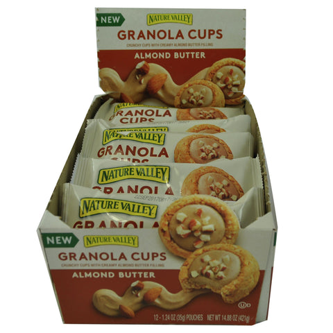 Nature Valley Almond Butter Granola Cups, 14.88 Ounce -- 6 per case.