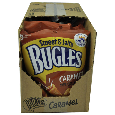 Bugles Sweet and Salty Caramel Crispy Corn Snacks, 3.5 Ounce -- 7 per case.