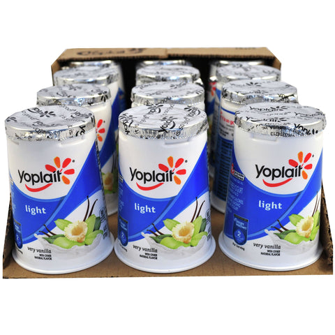 Yoplait Light Very Vanilla Yogurt, 6 Ounce -- 12 per case.